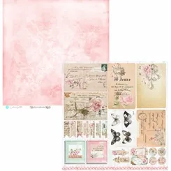 Papel Scrapbook Básico - Poa Grande - Rosa Vintage - KFSB129 - 9793  - Toke e Crie